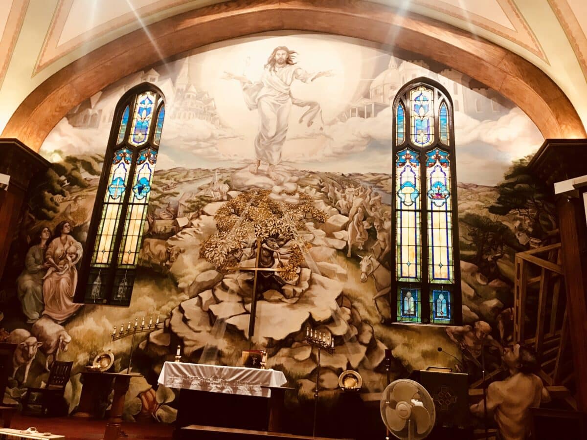 White jesus mural - Bucks County Beacon - INTERVIEW: ‘Disciples of White Jesus,’ Disciples of Trump